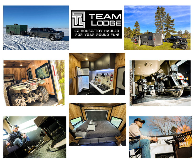 Team Lodge Ice House Trailer
