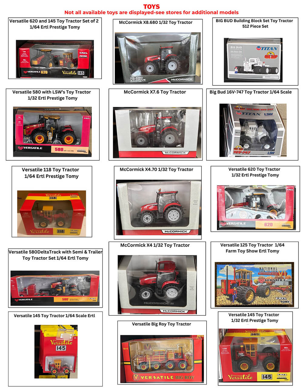 Toys Sheet