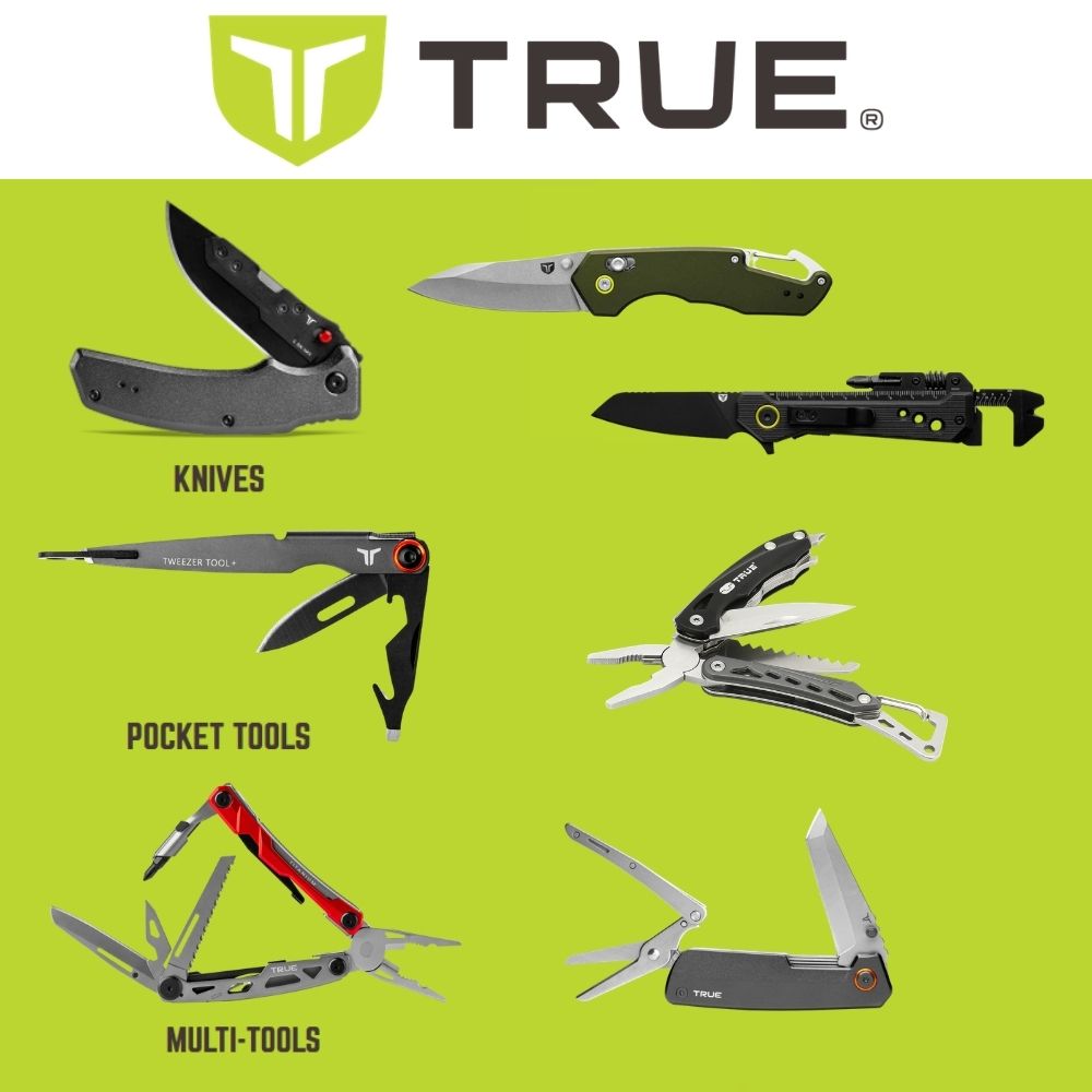 True Knives and tools display