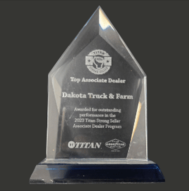 Trophy for outstanding performance in the Titan Strong Seller program.