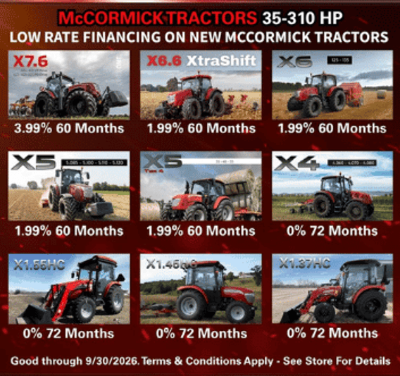 McCormick Lowrate Tractors