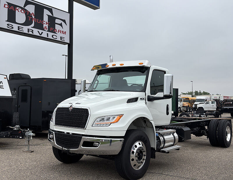 International Truck Under DTF Sign