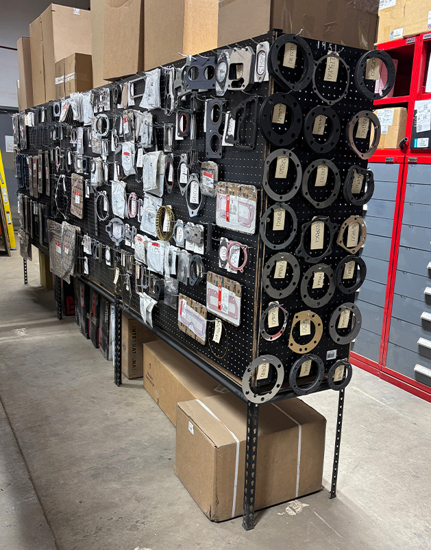 Inside truck parts shop